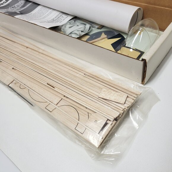 CORSAIR F4U-1 Laser Cut Airplane KIT 30" Wingspan Rubber Powered Herr Engineerin - Picture 12 of 13